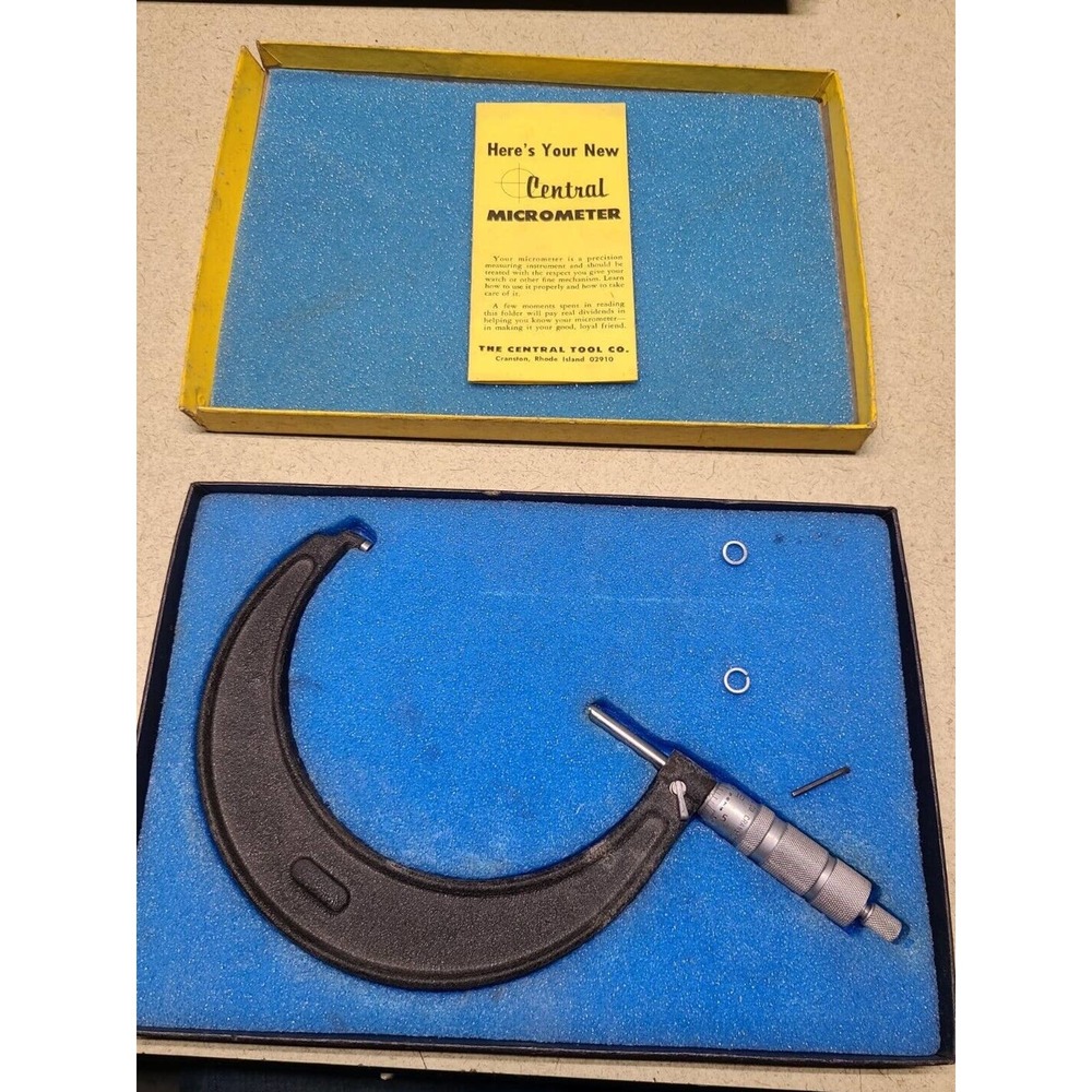 CENTRAL TOOL CO 52RL 4-5 inch Micrometer Spindle Lock and Friction Stop